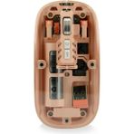Coverzone Şeffaf Kablosuz Mouse USB Reciever ile Bağlan Modern Transparan Tasarım ile Tarzını Yansıt M233 - Pembe