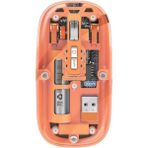 Coverzone Şeffaf Kablosuz Mouse USB Reciever ile Bağlan Modern Transparan Tasarım ile Tarzını Yansıt M233 - Turuncu