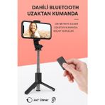 Coverzone Selfie Stick Tripod - 360° Döner, 70Cm Uzunluk, Katlanabilir, Uzaktan Deklanşörlü L11 Mini