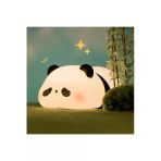 Coverzone Silikon Panda Mini Gece Lambası Yumuşak Işık Ayarlanabilir Çocuk Odası Yatak Lambası Dekor | Yh301
