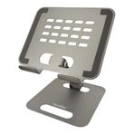 Coverzone Tablet Standı Katlanabilir Alüminyum Alaşımlı Yüksek Dayanıklı Malzeme Kaymaz Ayarlanabilir Çok Amaçlı Fonkiyonel iPad Uyumlu Stant NP-T1