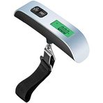 Coverzone Taşınabilir Dijital Bagaj Terazisi – 50kg / 110lb Kapasiteli, LCD Ekranlı, Sıcaklık Göstergeli, Düşük Pil Uyarılı, 10g Hassasiyetli, Seyahat için Elektronik Kantar DWS-09