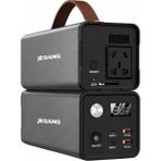 Coverzone Taşınabilir Enerji Depolama Güç Kaynağı 200W Mini Power Station 32000MAH Kapasite, 220V/50Hz Ac Çıkışlı, LED Işıklı Usb-A Type-C ve Dc Girişli JP-S125