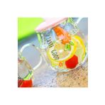 Coverzone Taste Good Havuç Desenli Tavşan Figürlü Cam Pipetli Kapaklı Cam Bardak Kupa Dekoratif Hediyelik