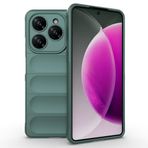 Coverzone Tecno Spark 20 Pro 4G ile Uyumlu Kılıf TPU Oyuklu Arka Yüzey Z-Etnik Esnek Silikon Kapak Tecno Spark 20 Pro 4G için O-tto Prime Silikon Kılıf Yeşil