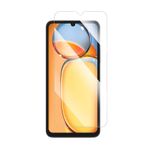 Coverzone Tempered Cam Ekran Koruma Tam Uyum Xiaomi Redmi 13C Uyumlu Çizilmeye Dayanıklı 8-9H Nano Micro Tempered Cam Xiaomi Redmi 13C Ekran Koruyucu (Şeffaf)