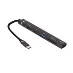 CoverZone Type-C Hub, 5in1, 2 Adet Type-C, 1 Adet Usb-A Çoklayıcı, Tf Kart Girişli USB C Hub Adaptörü Sd Kart Okuyucu Macbook ile Uyumlu H02 ZR888