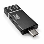 Coverzone Type-C OTG Ses ve Kart Okuyucu Adaptör AUX 3.5mm Kulaklık Çıkışlı 100W PD Şarj Destekli microSD TF Kart Okuma Harici Ses Kartı DAC Dönüştürücü | ZR1210