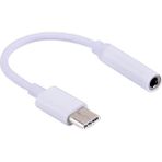 CoverZone Type-C To Aux 3.5mm Kulaklık Çevirici Dönüştürücü Adaptör Beyaz