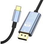 CoverZone Type-C To Dp Kablo, 8k 60Hz 200CM Yüksek Hızlı, Tip C To Displayport Kablo 2 Metre Kablo Uzunluğu USB C To Displayport Kablo 200CM ZR127