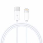 Coverzone Type-C to Lightning Şarj Kablosu 3 Metre Hızlı Şarj ve USB Veri Aktarım Kablosu, High Speed Charging Destekli Uzun Kablo, USB Charging Energy Saving Data Sync Kablo | ZR938
