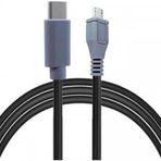 Coverzone Type-C to Mikro USB Kablosu, USB Tip C - Mikro USB OTG Kablosu Erkek - Erkek Şarj Veri İletimi, 1 Metre Kablo (ZR797-1m Kablo)