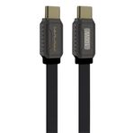 Coverzone Type - C to Type C Hızlı Şarj ve Data Kablo iPhone 15 Uyumlu 100 Watt USB-C to USB-C Uyumlu 1 Metre Şarj Kablosu X198 (100W - Siyah)