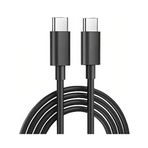 Coverzone Type-C to Type-C Telefon Şarj ve Data Aktarım Kablosu Kaliteli Malzeme Dayanıklı Materyal iPhone 15 Uyumlu 1 Metre Kablo USB C to USB C (CB1021)