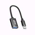 Coverzone Type-C USB OTG Adaptör Kablosu 24cm Örgü Kablo USB 3.0 OTG Dönüştürücü Flash Disk Mouse Klavye Gamepad Mikrofon Bağlantı Adaptörü Telefon ve Tablet İçin Veri Aktarım Kablosu | TD-C3310