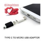 CoverZone Universal Type C To Micro Usb Dönüştürücü Mini Adaptör + 3d Araç Kokusu