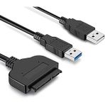Coverzone Usb 3.0 Ile Sata Kablo Dönüştürücü, 2.5 Inç 3.5 Inç Hdd/Ssd Bağlantısı, 4Tb Destekli, Hızlı Veri Transferi, Harici Sabit Disk Bağlantısı, Usb 3.0 To Sata, Hdd Dönüştürücü | Rxd339u3