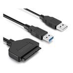 Coverzone USB 3.0 ile SATA Kablo Dönüştürücü, 2.5 inç ve 3.5 inç HDD/SSD Bağlantısı, 4TB Destekli, Hızlı Veri Transferi, Harici Sabit Disk Bağlantısı, USB 3.0 to SATA, HDD Dönüştürücü | RXD339U3