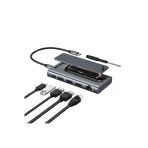 Coverzone USB-C Docking Station M.2 NVMe Kutulu 4K HDMI Ethernet 10Gbps USB 90W PD Destekli ZR1145