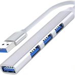 Coverzone USB Çoğaltıcı Adaptör USB 3.0 Çoklu Bağlantı Noktalı Dağıtıcı Seyahat Dock Laptop PC Notebook Bilgisayar Adaptörü Ev Ofis Kullanımına Uygun C809