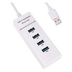 Coverzone Usb Çoklayıcı 4in1 USB 3.0 4 Port Çoğaltıcı HUB 5Gpbs Hızlı Aktarım 30cm Kablo PC Bilgisayar Switch Splitter - Beyaz Renk (4 Port Hub - Beyaz)