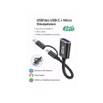 Coverzone Usb Otg Adaptör Usb To Usb-C Micro Usb Dönüştürücü Flash Disk Klavye Mouse | Td-C3301