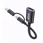 Coverzone USB OTG Adaptör USB to USB-C Micro USB Dönüştürücü Kablo Flash Bellek Klavye Mouse Gamepad Bağlantı Kablosu Telefon Tablet Uyumlu Data Aktarım Adaptörü Mini OTG Çevirici | TD-C3301