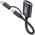 Coverzone USB OTG Adaptör USB to USB-C Micro USB Dönüştürücü Kablo Flash Bellek Klavye Mouse Gamepad Bağlantı Kablosu Telefon Tablet Uyumlu Data Aktarım Adaptörü Mini OTG Çevirici | TD-C3301