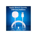 Coverzone USB Şarj Kablosu Apple Watch Serisi İçin Uyumlu A Kalite Taşınabilir Manyetik 1 Metre