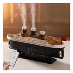 Coverzone Uzaktan Kumandalı Titanic Tasarımlı Nostaljik Gemi Şeklinde Aroma Difüzörü ve Hava Nemlendirici 250ml LED Işıklı Ultrasonik Buhar Makinesi Dekoratif Masaüstü Ortam Nem Cihazı | 299