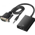 Coverzone Vga To Hdmi Kablo Dönüştürücü Converter Görüntü Ve Ses Çevirici
