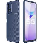 Coverzone Vivo Y21s Kılıf Karbon Delüx Tpu Silikon Lacivert