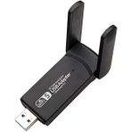 Coverzone Wireless Adaptör Wifi Ağ Kartı Masaüstü Bilgisayar Pc Ile Uyumlu 2,4G 5G 1300Mbps Usb 3.0 Dual Band Usb Adapter 2,4Ghz-5,82Ghz Ac1300