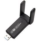 Coverzone Wireless Adaptör Wifi Ağ Kartı Masaüstü Bilgisayar Pc ile Uyumlu 2,4G 5G Destekler 1300Mbps Usb 3.0 Dual Band Usb Adapter 2,4Ghz-5,82Ghz AC1300