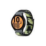 CoverZone Xiaomi Amazfit Pace Koyu Yeşil İle Uyumlu Kamuflaj Desenli Hasır Örgü İşlemeli Kordon