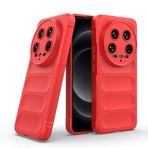 Coverzone Xiaomi Mi 14 Ultra İle Uyumlu Kılıf TPU Oyuklu Arka Yüzey Z-Etnik Esnek Silikon Kapak Mi 13 Ultra için O-tto Prime Silikon Kılıf Kırmızı