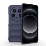Coverzone Xiaomi Mi 14 Ultra İle Uyumlu Kılıf TPU Oyuklu Arka Yüzey Z-Etnik Esnek Silikon Kapak Mi 13 Ultra için O-tto Prime Silikon Kılıf Lacivert
