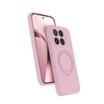 Coverzone Xiaomi Mi 17T ile uyumlu Kılıf MagSafe ile uyumlu Z-Samara Kapak Wireless Şarj Özellikli Stand Olabilen Mi 17T kilif Pembe