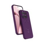 Coverzone Xiaomi Mi 17T Pro ile uyumlu Kılıf MagSafe ile uyumlu Z-Samara Kapak Wireless Şarj Özellikli Stand Olabilen Mi 17T Pro kilif Derin Mor