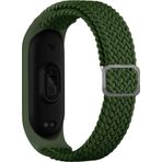 CoverZone Xiaomi Mi 7 Band Mixed Hasır Örmeli Haki Kayış Kordon