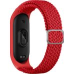 CoverZone Xiaomi Mi 7 Band Mixed Hasır Örmeli Kırmızı Kayış Kordon