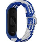 CoverZone Xiaomi Mi 7 Band Mixed Hasır Örmeli Mavi Beyaz Kayış Kordon