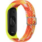 CoverZone Xiaomi Mi 7 Band Mixed Hasır Örmeli Orange Kayış Kordon