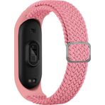 CoverZone Xiaomi Mi 7 Band Mixed Hasır Örmeli Pembe Kayış Kordon