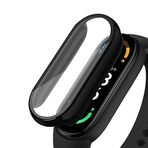 Coverzone Xiaomi Mi Band 6 ile uyumlu Ekran Koruma Tam Kapatan Önü Kapalı Serendipity Tempered Xiaomi Mi Band 7 ile uyumlu Tam Kapatan Ekran Korumalı Siyah