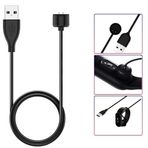 Coverzone Xiaomi Mi Band 6 İle Uyumlu Giyilebilir Akıllı Saat Şarj Kablosu Manyetik (Mi Band 5/6 / 7 / Amazfit Band 5 İle Uyumlu) USB Şarj Aleti (Siyah)
