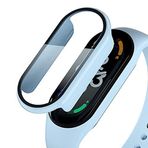 Coverzone Xiaomi Mi Band 7 ile uyumlu Ekran Koruma Tam Kapatan Önü Kapalı Serendipity Tempered Xiaomi Mi Band 7 ile uyumlu Tam Kapatan Ekran Korumalı Mavi