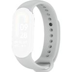 CoverZone Xiaomi Mi Band 8 Termoplastik Gri Kayış Kordon