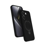 Coverzone Xiaomi Poco X8 Pro ile uyumlu Kılıf MagSafe ile uyumlu Z-Samara Kapak Wireless Şarj Özellikli Stand Olabilen Poco X8 Pro kilif Siyah