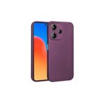 Coverzone Xiaomi Redmi 12 5G Uyumlu Kılıf Z- Premier Silikon Soft Pürüzsüz Yüzey Kapak Mürdüm